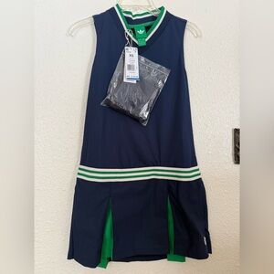 Adidas Navy and Green Sleeveless Golf Dress